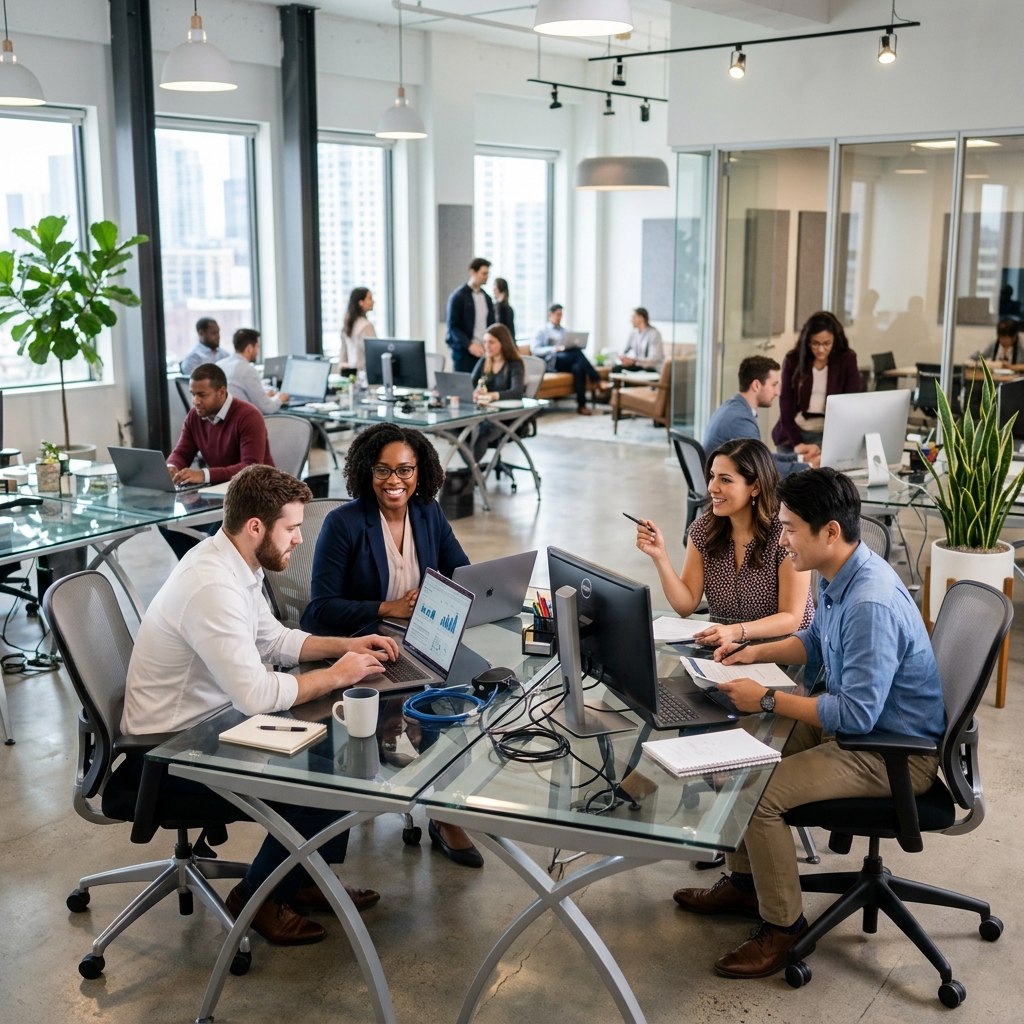 Nebulark Corporate Team Working